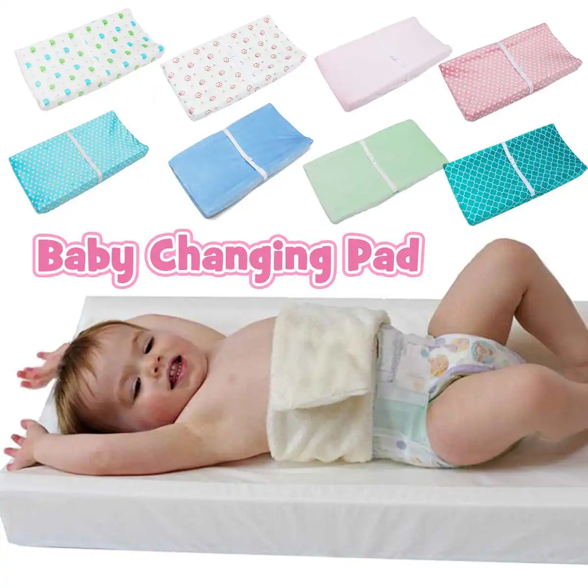 Diaper Changing Pad Cover Newborns Soft Breathable Cotton Fitted Sheet for Standard Changing Table Pads Bassinet Sheet