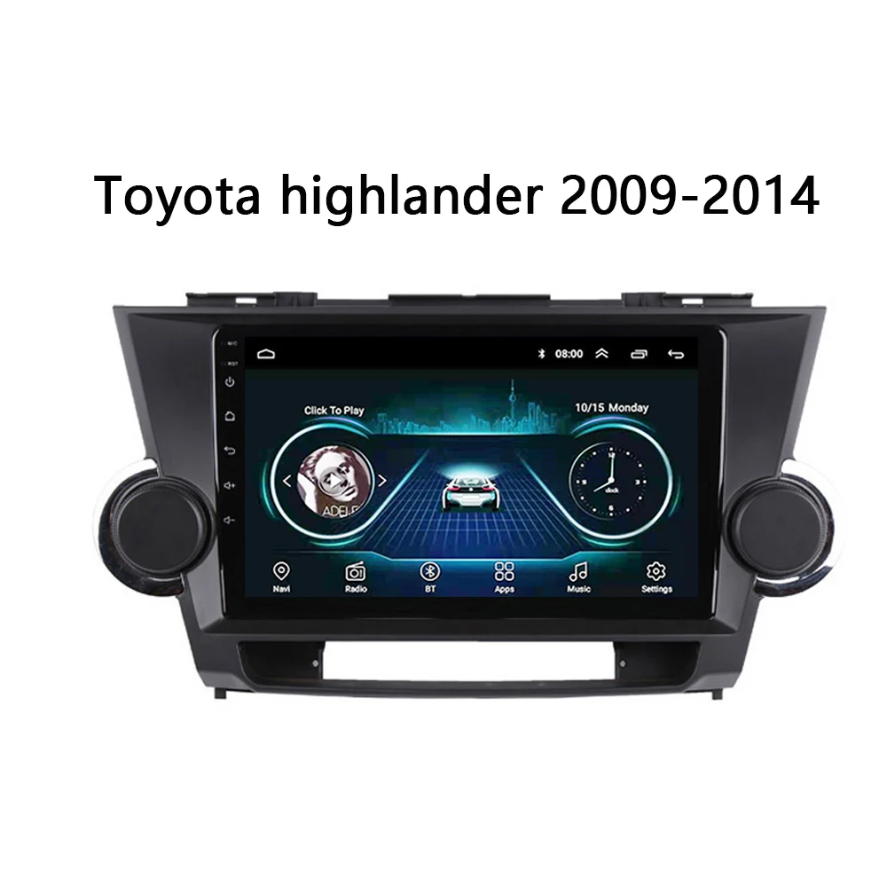 Cheap Car radio for Toyota highlander 2009-2014  Android 8.1 9" Car Multimedia player GPS Navigation 0
