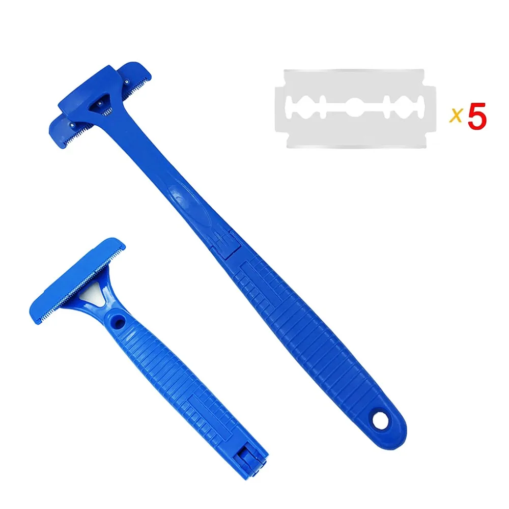 Foldable Long Handle Men Manual Back Hair Shaver Blade Trimmer DIY Body Leg Hairs Razor