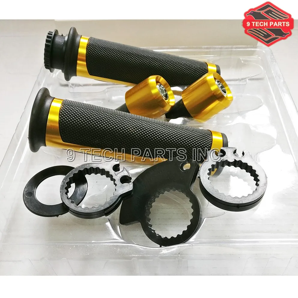 22mm Universal Street &amp Racing Moto Grips with Handlebar end CNC 7/8'' Motorcycle Handle bar CAPS Grip Kit | Автомобили и