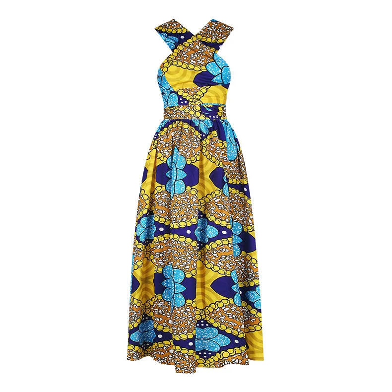 Longue Robe Africaine Wax Pour Femmes 181 Longue robe africaine wax pour femmes 180