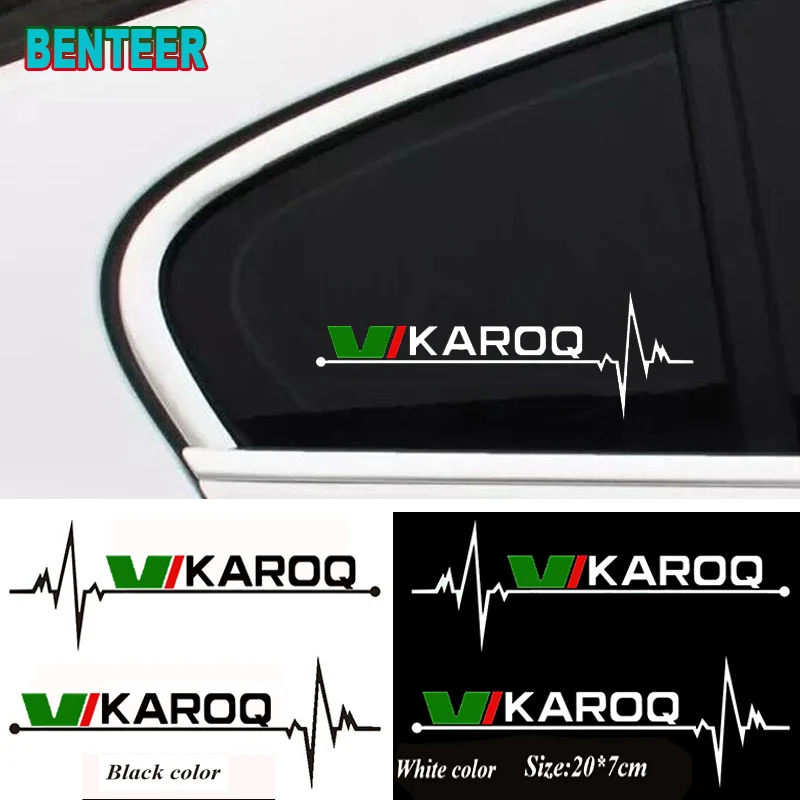 2pcs Car Side Window Stickers For Skoda karoq Auto Decor Accessories