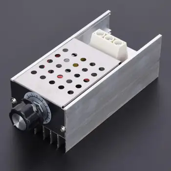 

10000W 220V AC SCR Electronic Voltage Regulator Speed Controller Dimming Dimmer Thermostat with shell