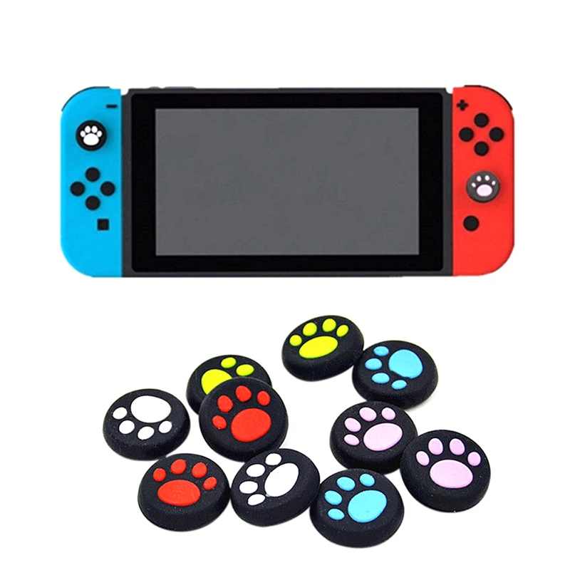 2pcs Silicone Analog Thumb Sticks Grips Cover Protective for NS/NX Switch Joy-Con Stick Caps Skin