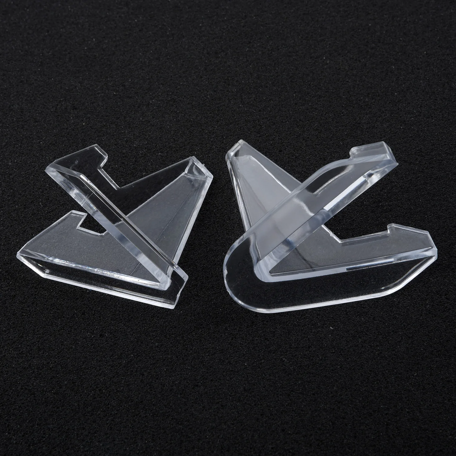 2 Прозрачные Пластиковые монеты минералы пластины карты значок Мольберт Дисплей