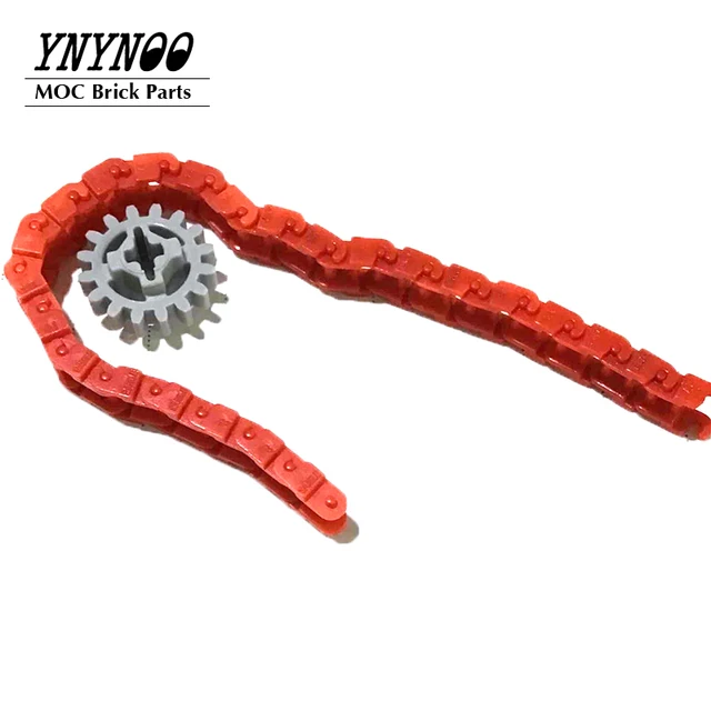 100PCS Technical Parts 3711 14696 Link Chain Bricks for MOC Building Blocks Gear Tank Track Tread Motorcycle Train Children Toys 3