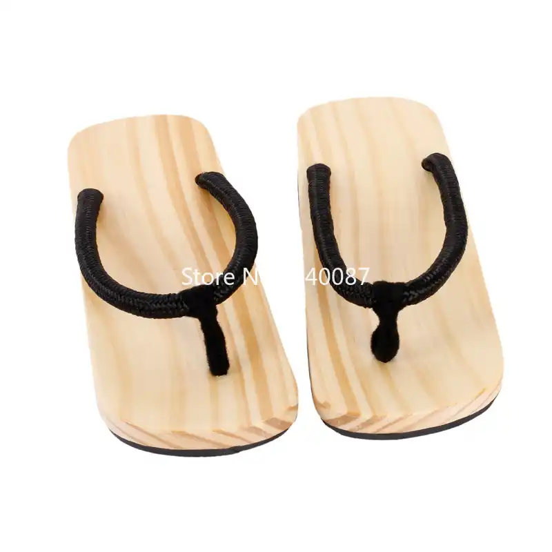 chinese wooden slippers