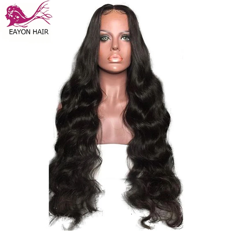 

EAYON 13x6 Pre plucked 180 Density Lace Front Wig With Baby Hair Peruvian Remy Human Hair Body Wave Wig