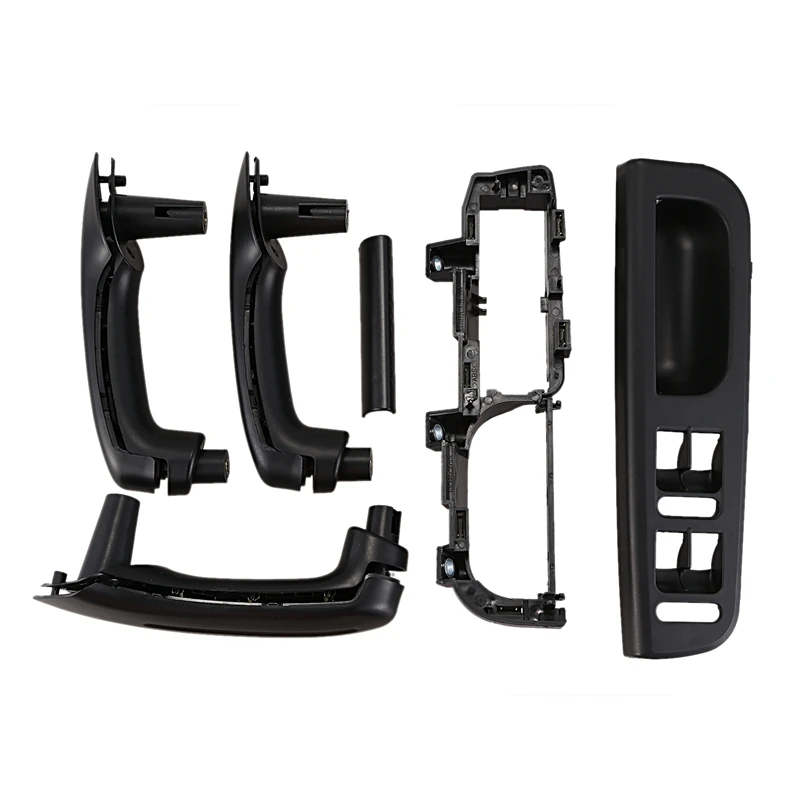 

A Set Black Inner Door Handle for Interior Handle for Handle Inner Armrest+Base