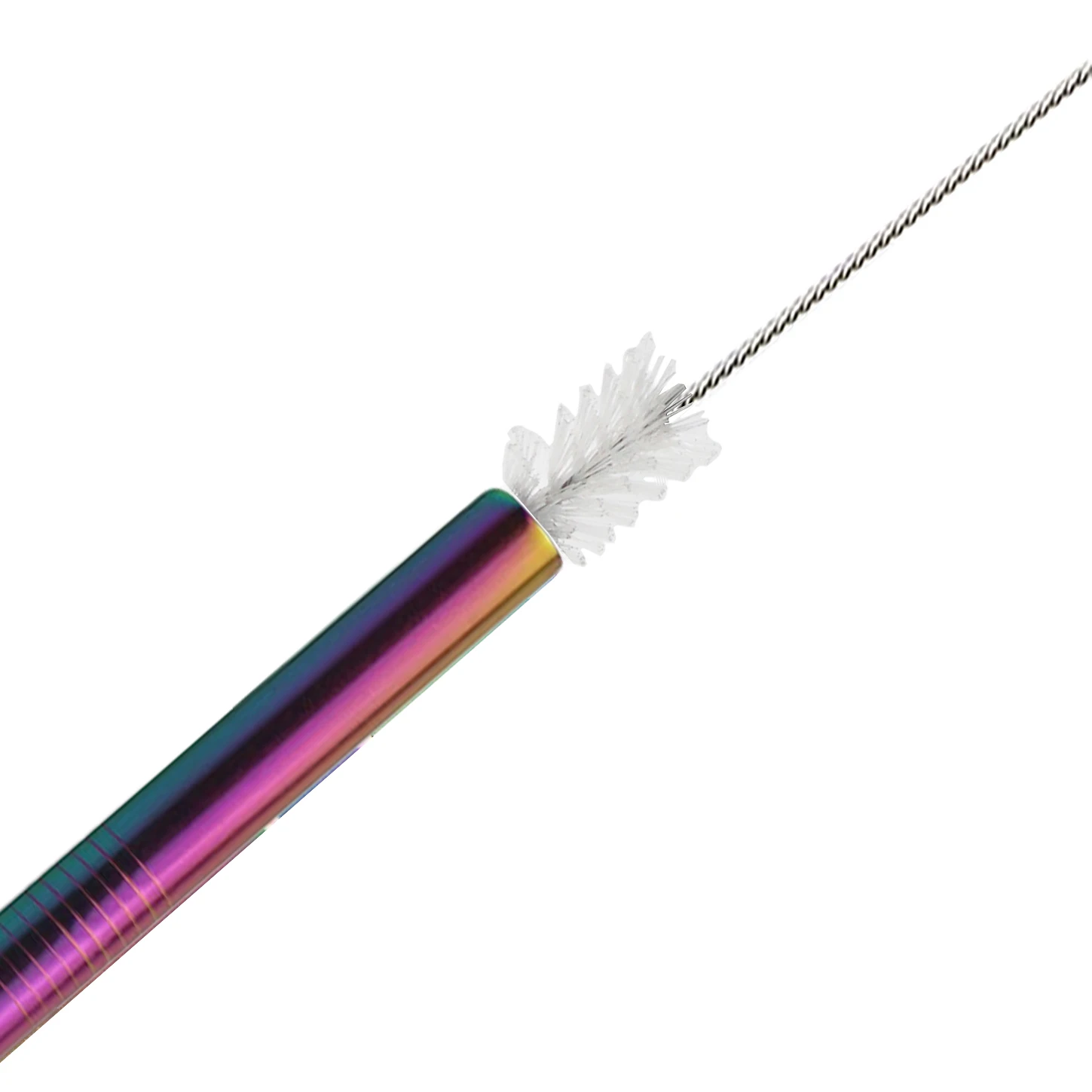 18/10 Stainless Steel Straw Set Reusable Drinking Straw With Cleaner Brush Bar Party Accessory metal straw set drinking straws cocktail accessories