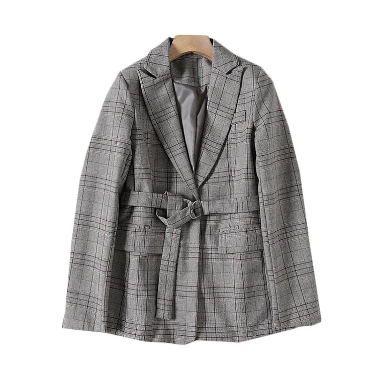 

One's Waist Hugging Sense of Design Pattern Slim Fit Slimming Elegant Suit Jacket Entity