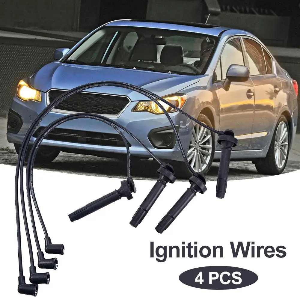  4pcs Set Car Ignition Lines Sub Cylinder Wires For Spark Plug Cable For For SUBARU FORESTER 2005-20