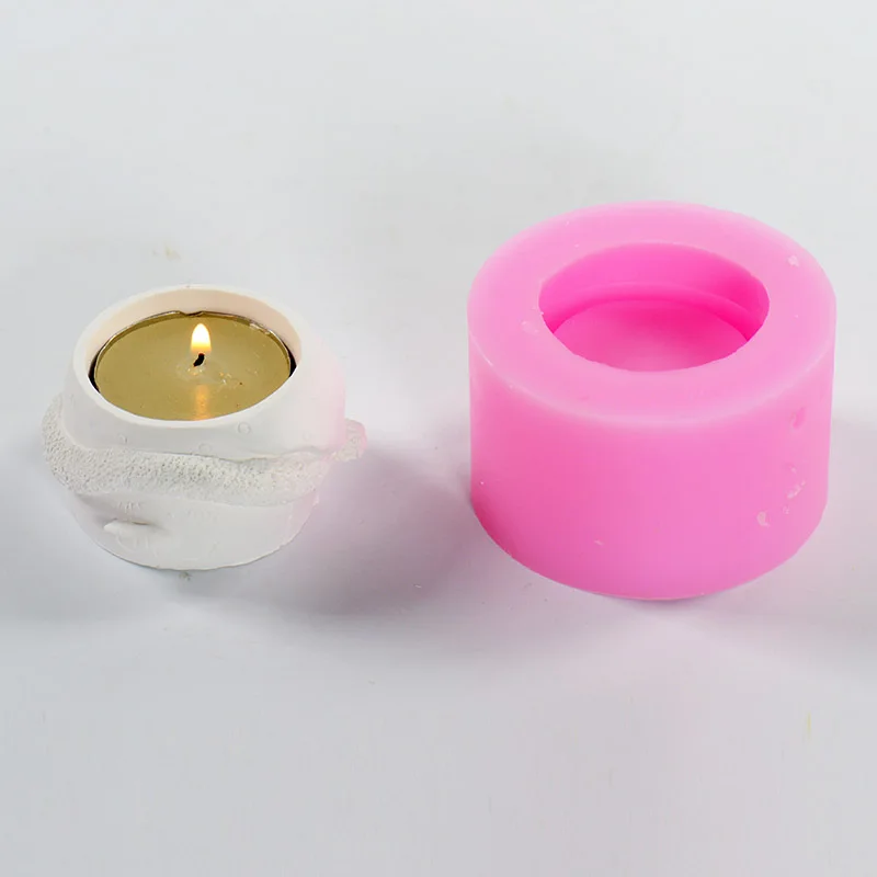Суккулент цветочный горшок Силиконовые формы DIY пепельница подсвечник Плесень Рождество гипсовый цементный горшок