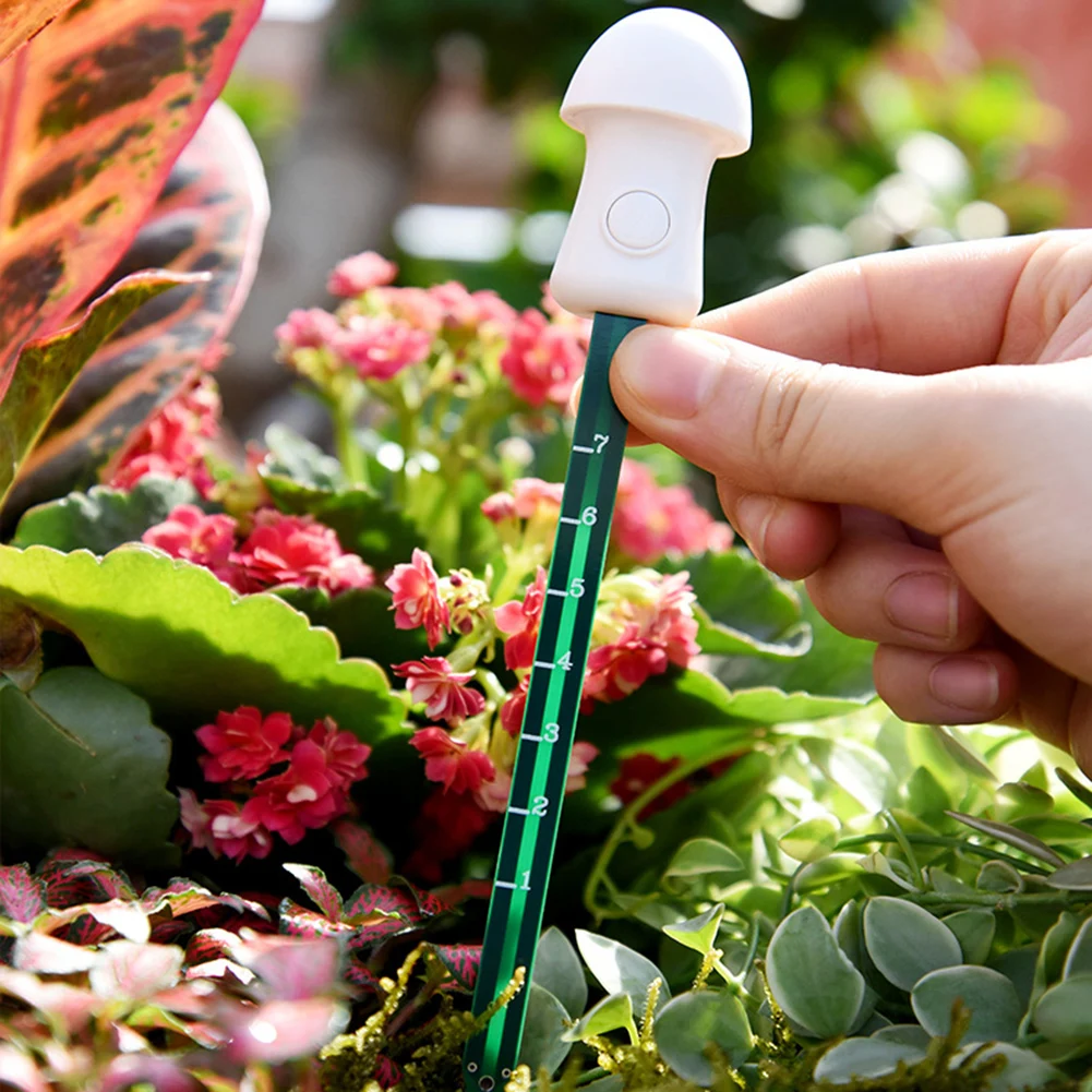 Soil Moisture Sensor Soil Tester Soil Moisture Meter Electric Plant Soil Moisture Sensor Hygrometer Garden Yard Humidity Detector Outdoor Light Watering Warning Tester Tool