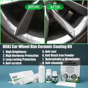 

Kit High Brightness Long Lasting Car Wheel Self-Cleaning Detergent Curing Agent Car Wheel Rim Ceramic Coating