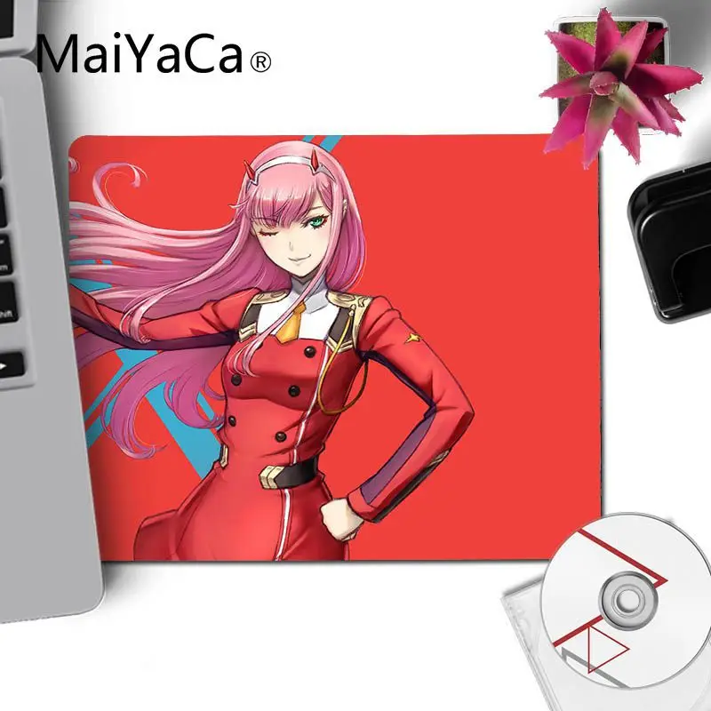 No LockEdge 25x29cm MaiYaCa, коврик для мыши с принтом My Favorite Anime Darling in the FranXX, коврик для мыши для геймера, резиновый коврик для мыши, прочный Настольный коврик для мыши - Цвет: No LockEdge 25x29cm
