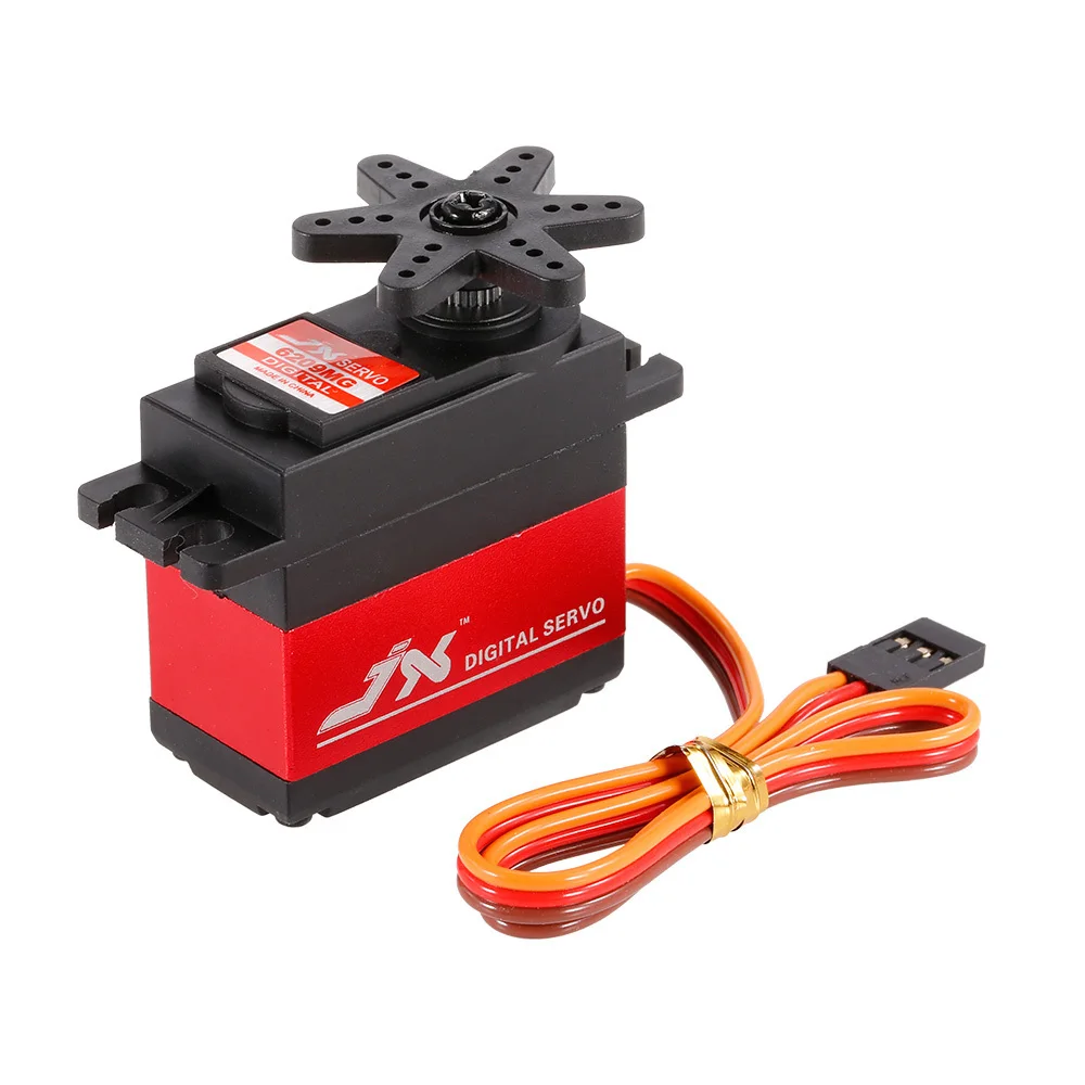 

JX PDI-6209MG 4.8V-6V 0.13sec/60 9.35kg Digital Metal Servo Aluminums Case for 1/10 RC car Kst Servo Car Part Motor