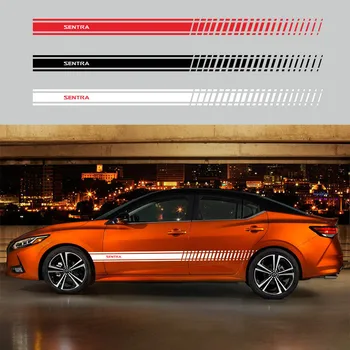 

Car Body Sticker Side Stripes Graphics Vinyl Stickers for Nissan sentra Auto Decoration Reflective Decals