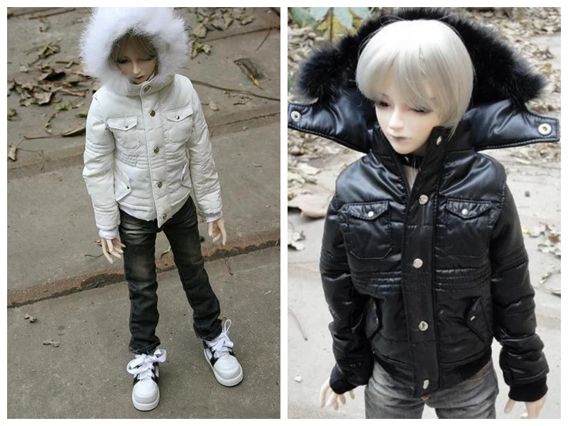 

[wamami] Quilted Jacket/Coat/Outfit 1/4 MSD 1/3 SD DZ AOD SD17 DZ70 70CM Doll BJD Dollfie Black/White