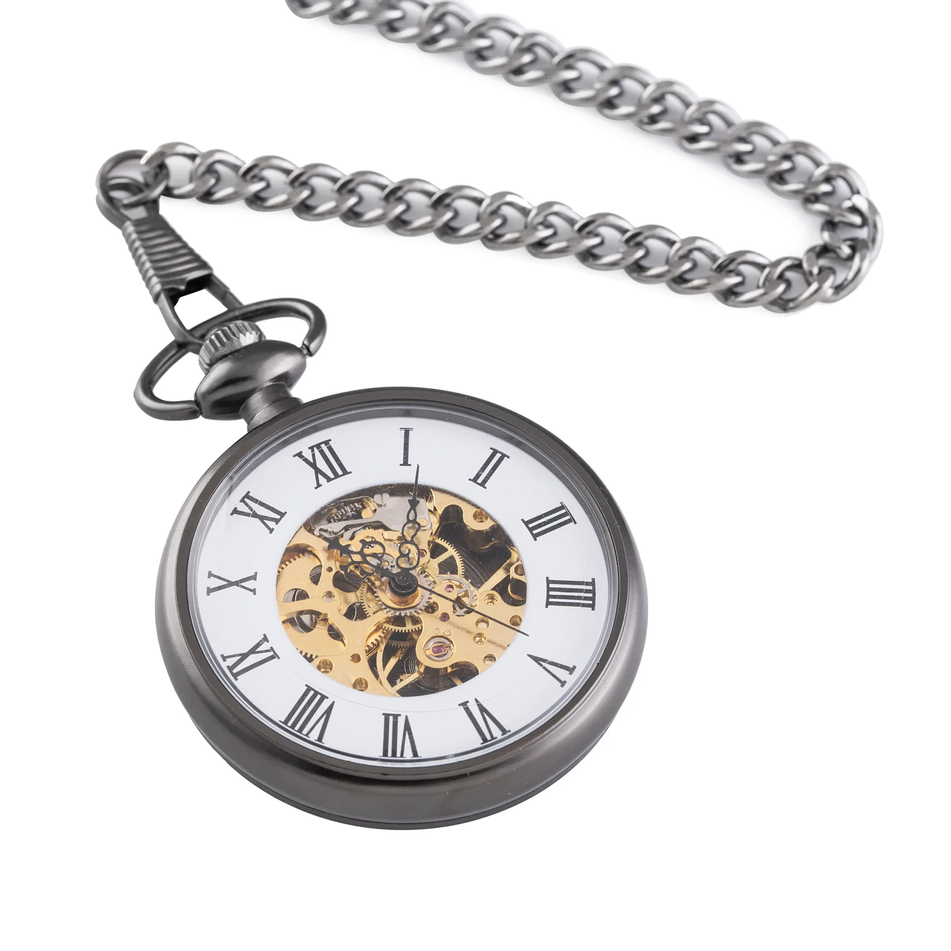 

Mechanical Pocket Watch Hollow out Exquisite Retro Elegant without Cover Pocket Watch Classic Watch Gift Glorious Delicacy Pocke