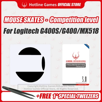 

Hotline Games 3.0 Competition Level Mouse Skates Mouse Feet Pad Replacement Feet for Logitech New MX518 0.28mm/0.6mm Thickness