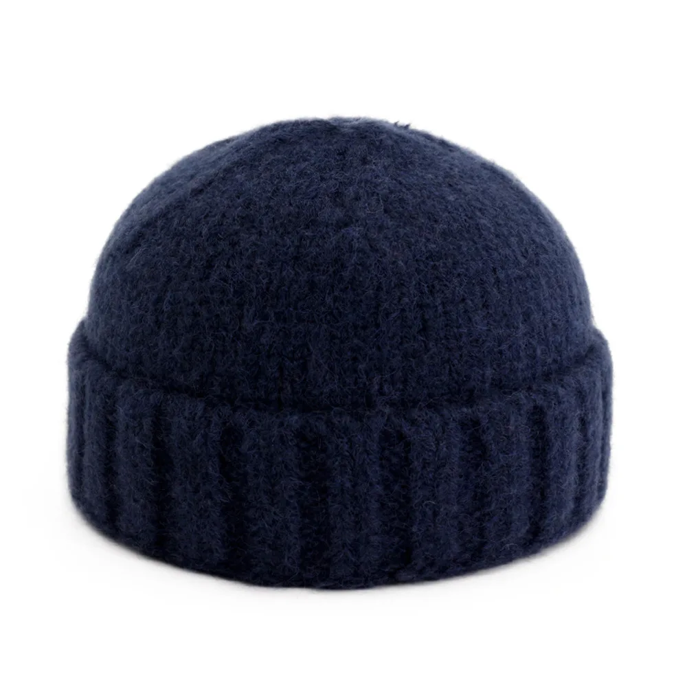 ZLD Autumn and winter new wool hat net red hood unisex couple winter melon hat solid color warm knit hat Fashion warm hat