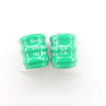 

10pcs/lot 3.6V 60mAh Ni-CD nickel cadmium battery data backup battery memory cell industrial batteries