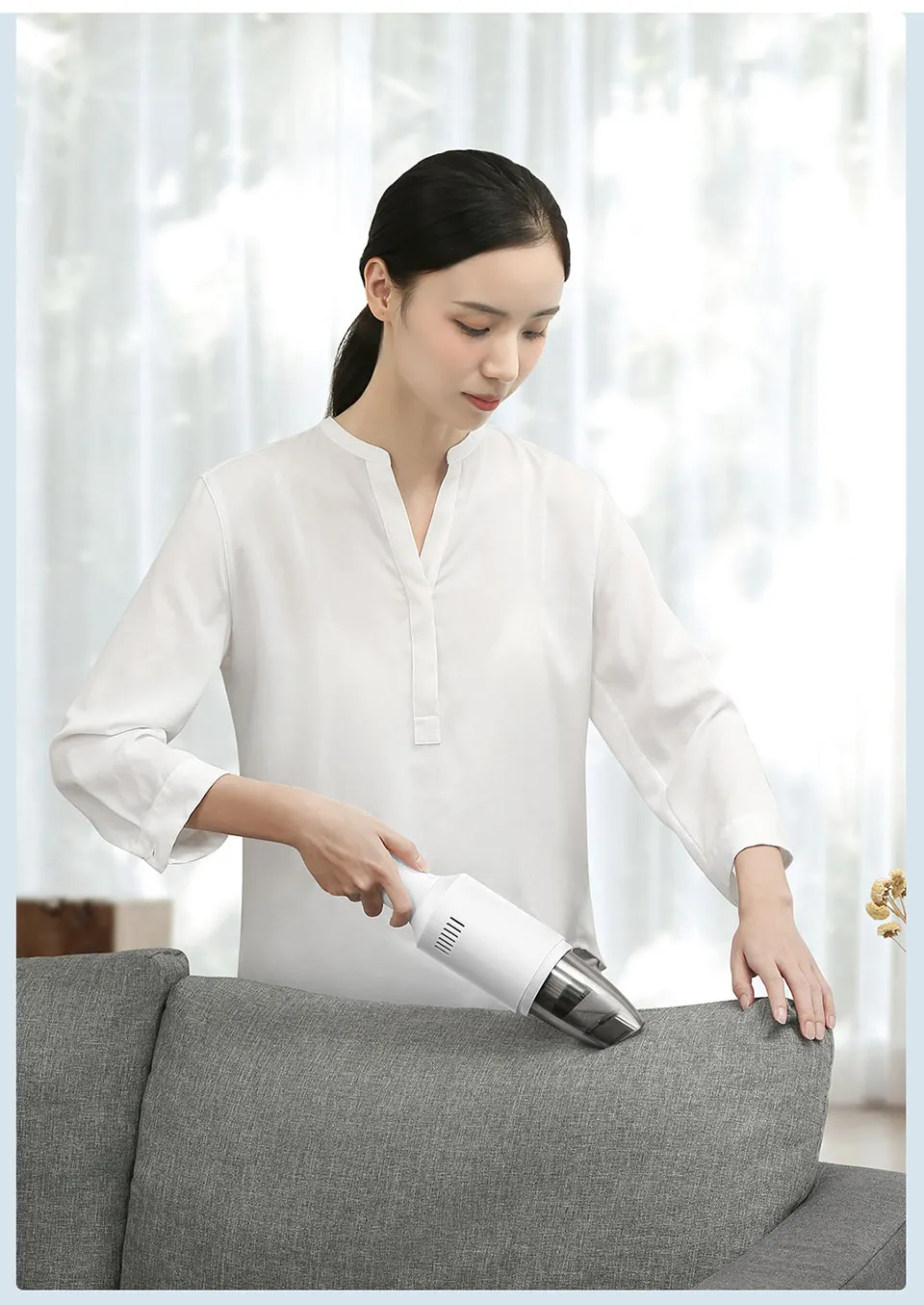 Xiaomi Mijia Wireless Handheld Vacuum Cleaner House Mini Vacuum Cleaner Vacuum Dust Removal Sterilization Portable Smart Home