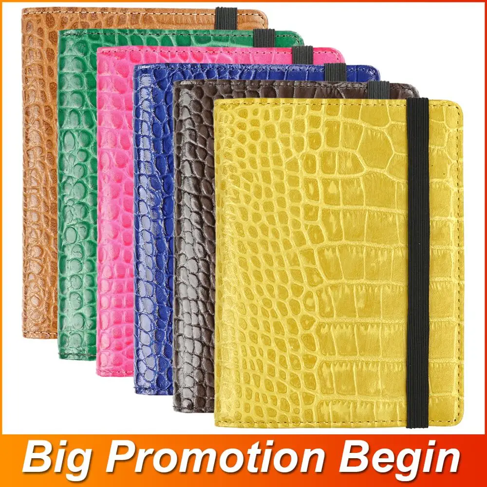 

100% Genuine Leather Passport Cover Credit ID Card Holders Business Unisex Case RFID Blocking Document Organizer Wallet