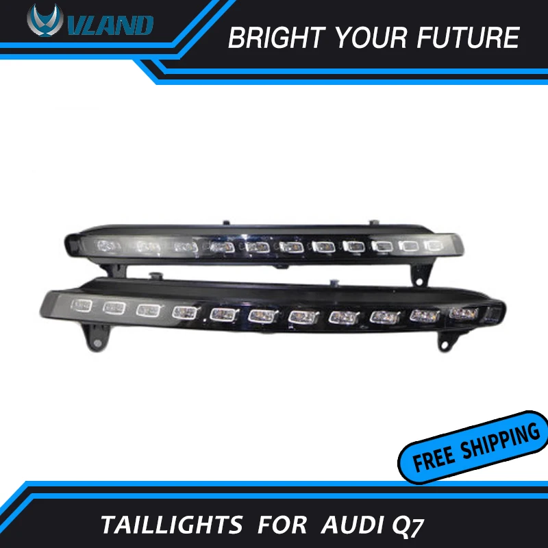 

Car Waterproof LED Daytime Running Light For Audi Q7 Daylights 2006-2009 LED DRL Fog Yellow Turn Signal