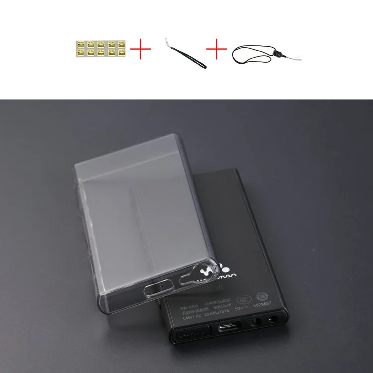 Мягкий прозрачный чехол из ТПУ для SONY Walkman NW A100 A105 A106HN A100TPS - Цвет: Clear black case