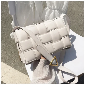 

Women Bags Soft Pillow Pattern Flap Handbag Luxury Designer Leather Shoulder Messenger Bag 2020 New Hasp Travel Casual Purses