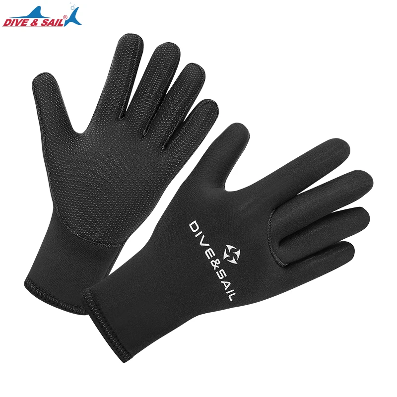 Water Gloves, 3mm & 5mm Neoprene Five Finger Warm Wetsuit Winter Gloves for Scuba Diving Snorkeling Paddling Surfing  Kayaking