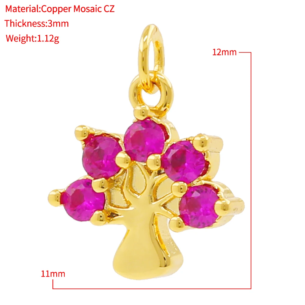 gemstone beads Charms For Jewelry Making Supplies Gold Octopus  High Heel Cross Pendant Diy Earring Necklace Metal Copper CZ Zircon Accessories beard beads