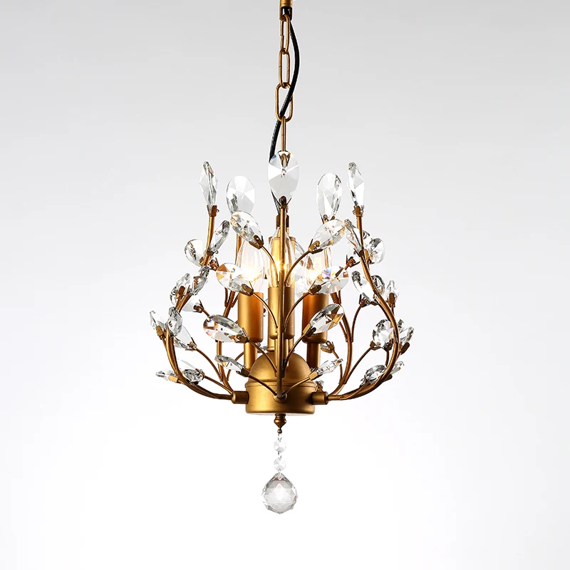 

Modern Creative Led Crystal Lamp K9 Crystal Pendant Light Dining Room Living Room Hallway Crystal Light 220v/110v E14 luminaire
