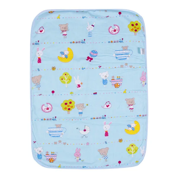 Blue M PUDCOCO Горячая Детская пеленка подгузник коврик для мочи Детские Водонепроницаемые постельные принадлежности Пеленальный Коврик - Цвет: Blue M