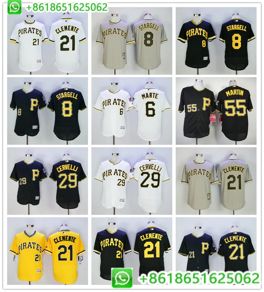 Для мужчин Питтсбург, roberty Cle, для мужчин, te Willie Stargell, Kent, Tekulve, Francisco Cervelli, Starling, Marte Flex, крутая Базовая Джерси, BHR01