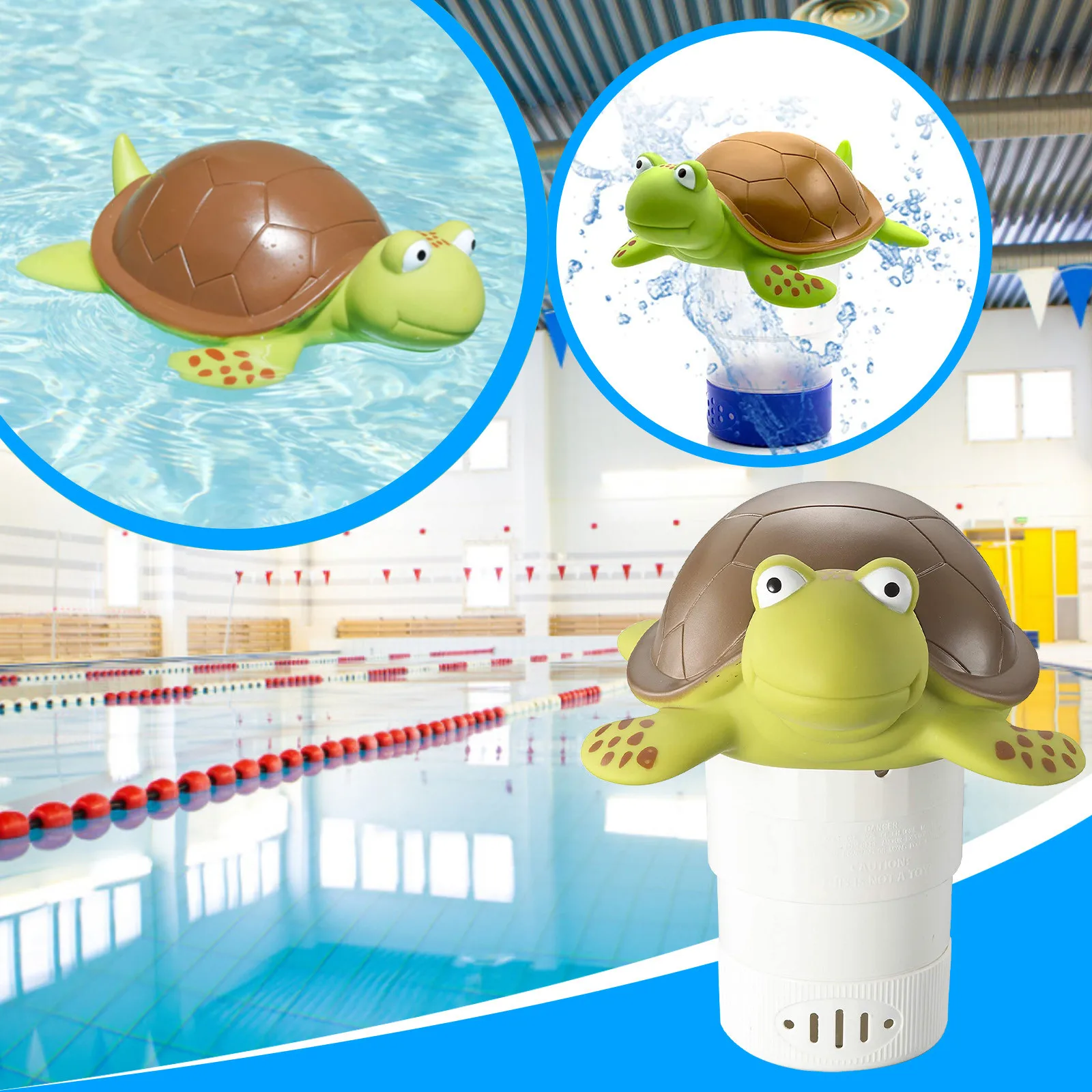 Turtle Animal Chlorine Floater Swimming Pool Floating Dispenser Automatic Dosing Device Tool Accessory | Дом и сад