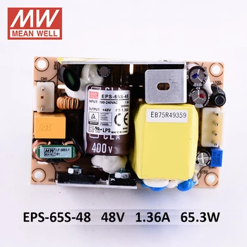 

MEAN WELL EPS-65S Switching Power Supply MODE PCB 65W AC DC SMPS 220V L 5V 12V 24V 48V Powersupply Transformer Led Strip 10A 8A