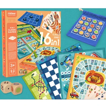 

Children's 16 in one multi-functional board game, parent-child puzzle, early education, chess toys