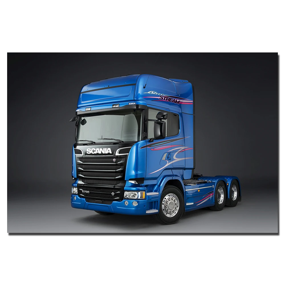 Scania R730 грузовик плакат холст печать картина с рамкой Настенная для домашнего