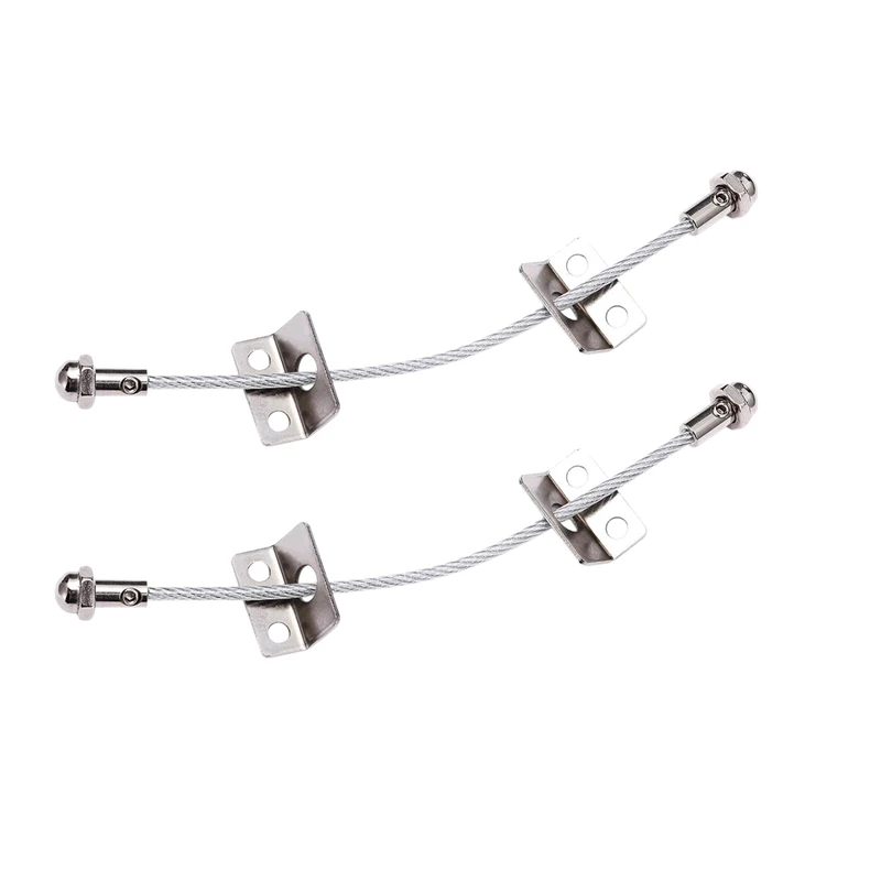 

2Pcs Anti Tip Strap Furniture Anchor Wall Stainless Steel Baby Proofing Earthquake Bookshelf Tip Over Anchors for Dresser