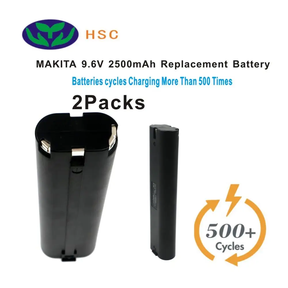 2 шт. аккумуляторные батареи 9 6 Ач Mak9.6S NiMh для Makita 191681 в 193889 9000 4|Комплекты батарей| |