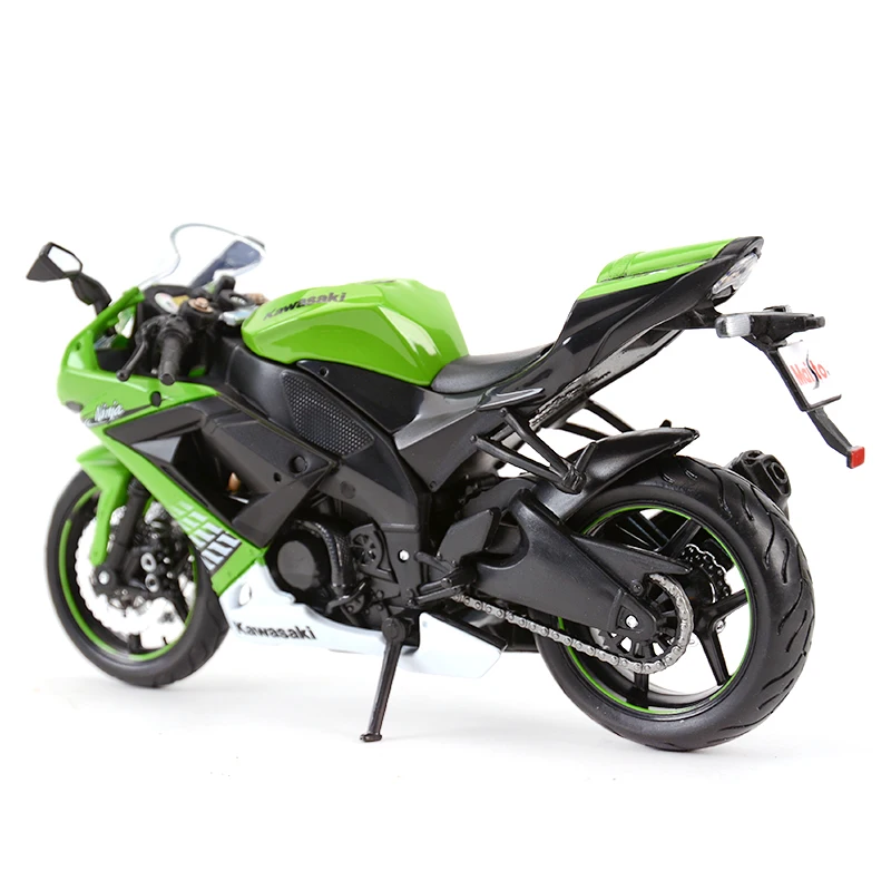 Коллекционные модели мотоциклов Maisto 1:12 Kawasaki Ninja ZX 10R Black Die Cast хобби|Модели