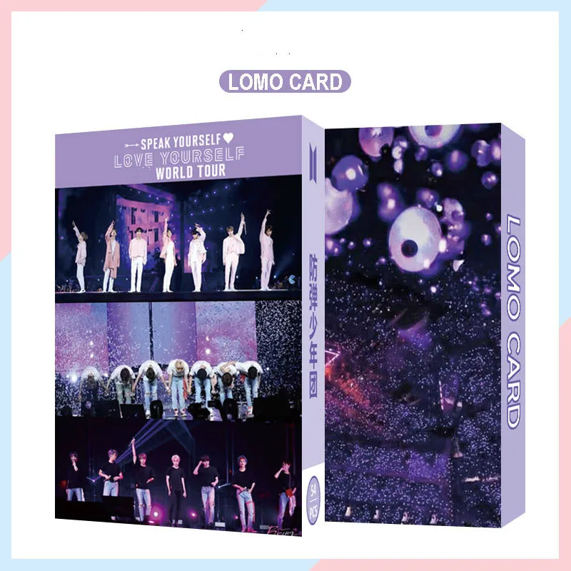 Kpop фотокарты bangtan мальчики плакат ломо карты Leve Yourself вентиляторы коллекция