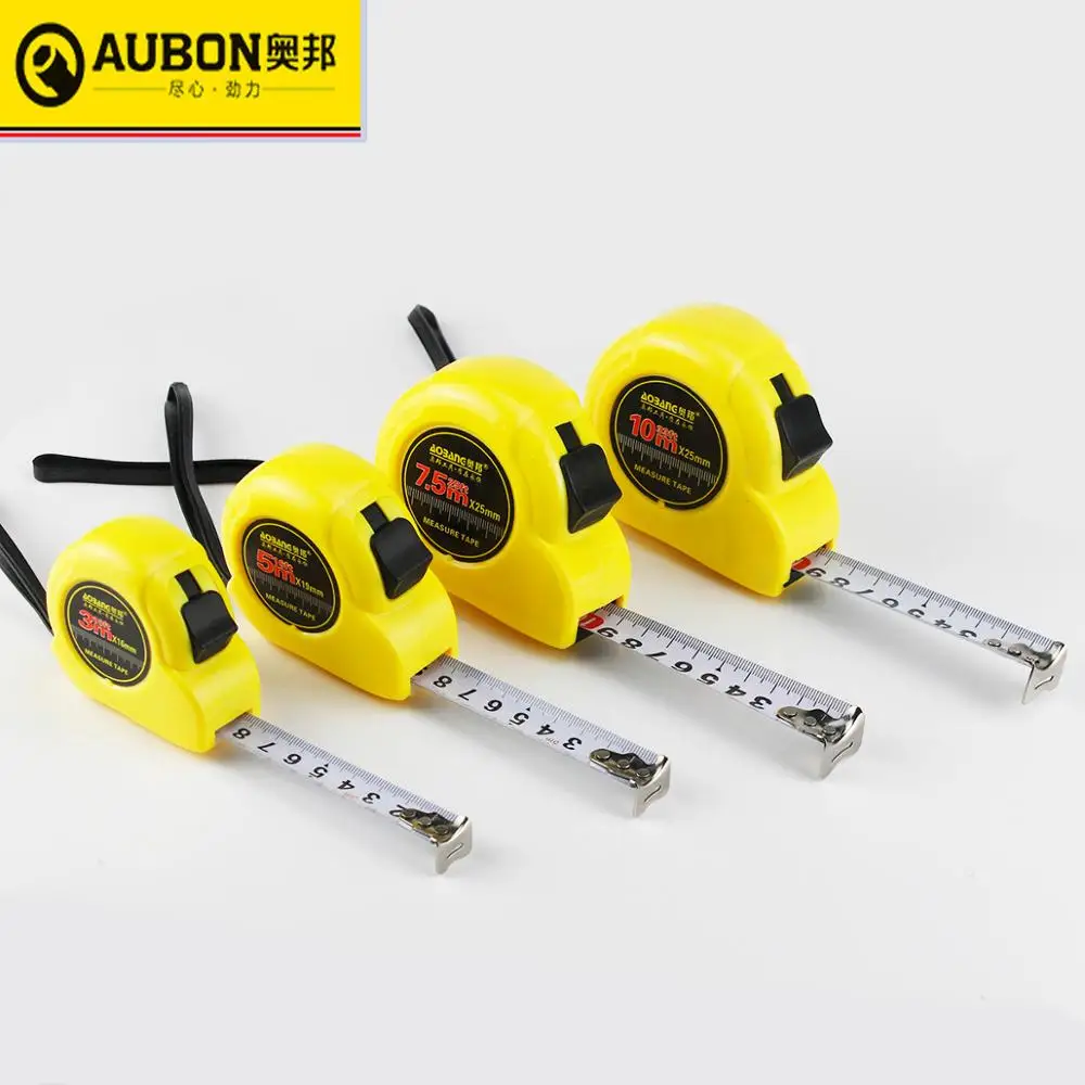 AUBON 2 м/3 м/5 м/7 5 м/10 м измерительная рулетка стальная Гибкая Рулетка лента