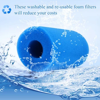 

High Density Column Swimming Pool Filter Foam Portable Cleaner Accessories Washable Bubble Sponge Long Lasting For Intex Type A