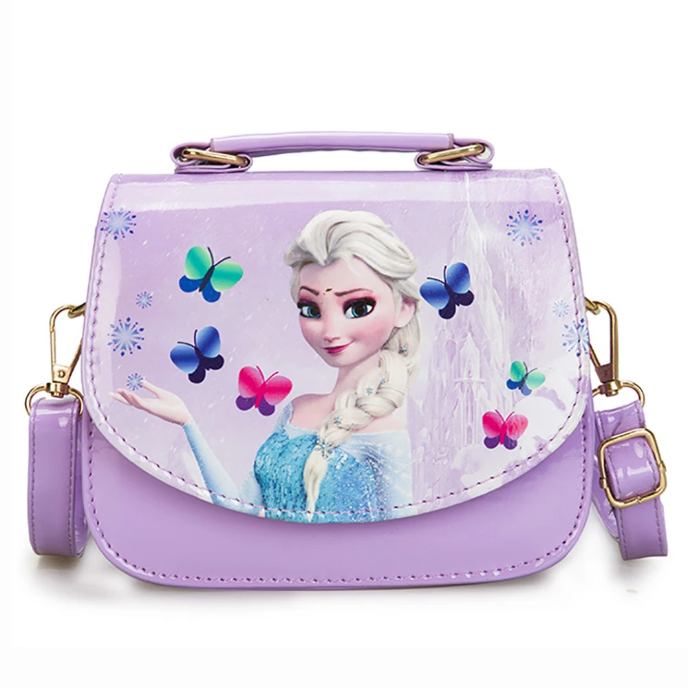Disney Cartoon Frozen Shoulder Bags For Girls Fashion Cute Small Square Handbags Children Elsa Printing Crossbody Packages 2021