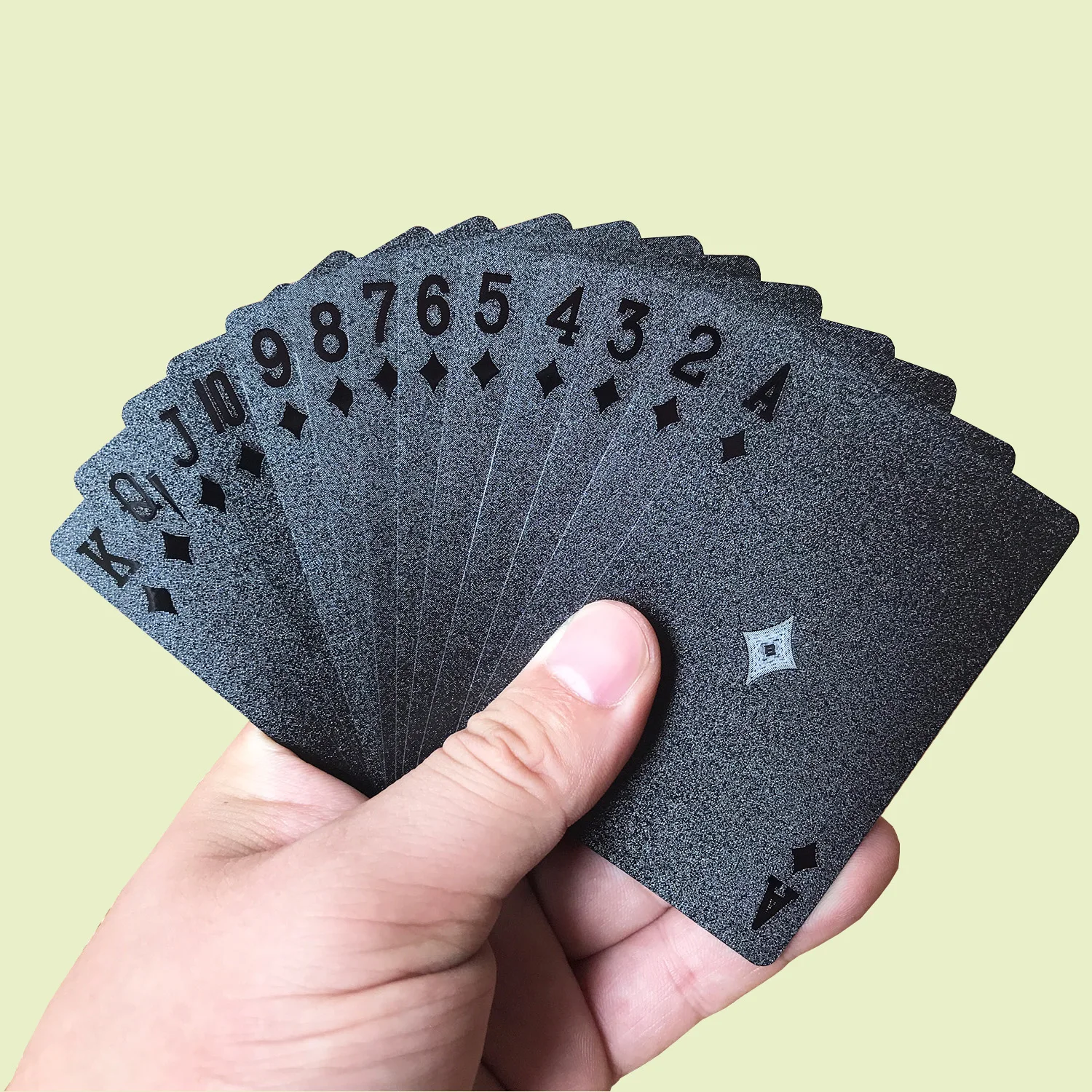 Playing Cards nero carte da poker Carte da poker in plastica carte da gioco carte da gioco classiche in PVC impermeabile ROSE