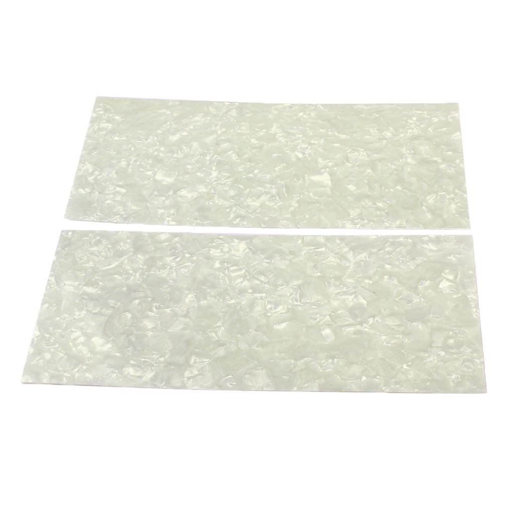 Pack of 2 Celluloid Guitar Head Veneer Sheet Material Headplate Replacement Material DIY
